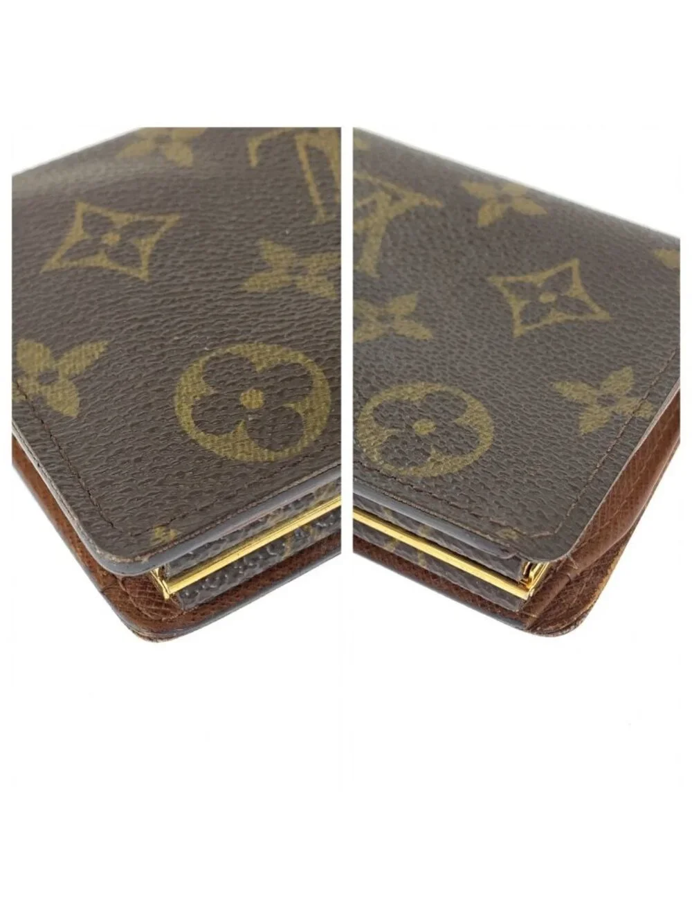 Louis Vuitton Monogram Portefeuille Vienowa Brown Folding Wallet